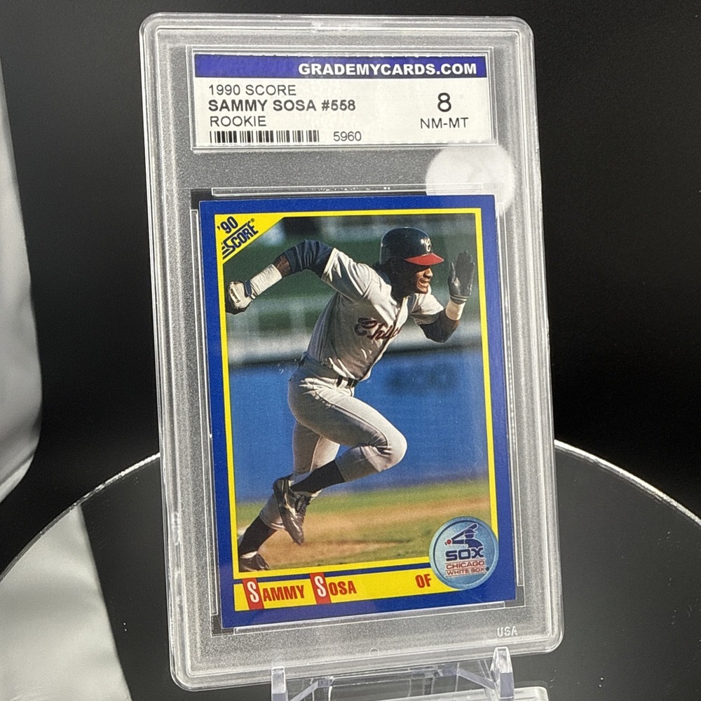 Score 1990 Sammy Sosa #558 Chicago White Sox Rookie 8 Baseball Card